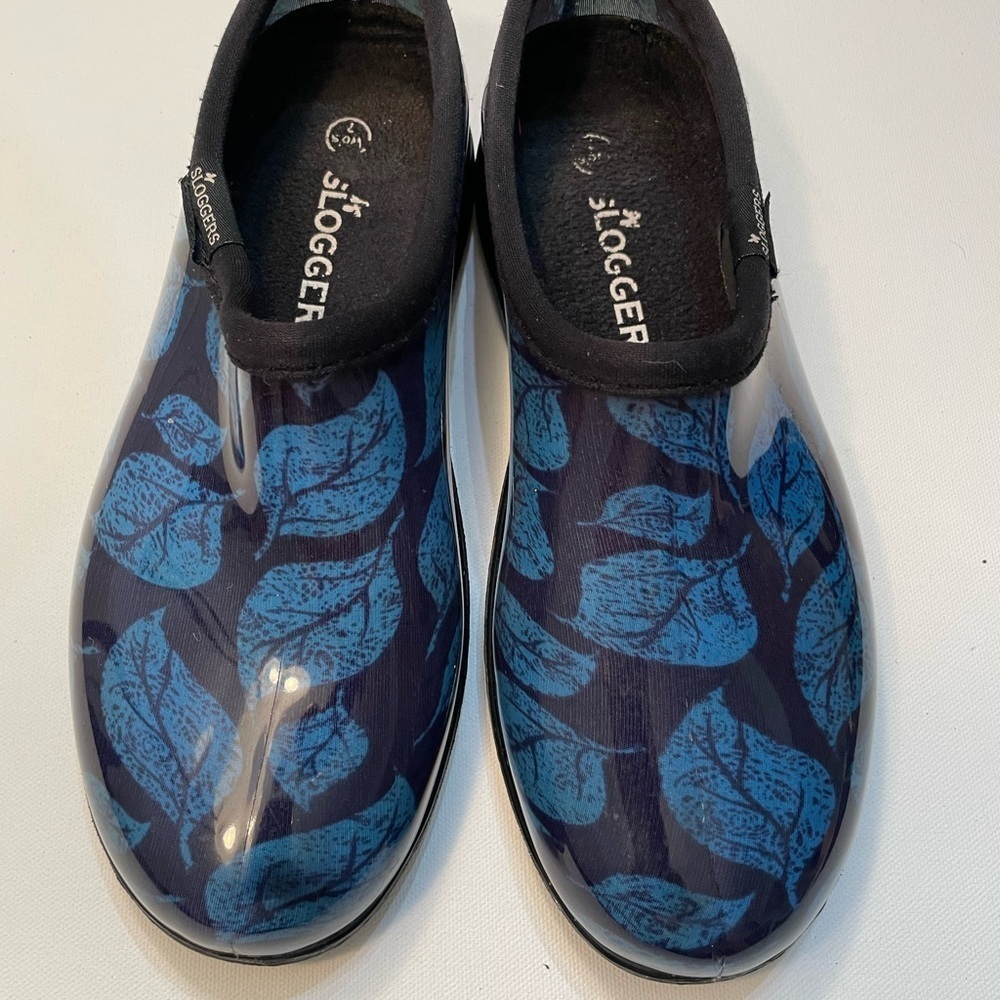 Sloggers Blue Leaf Print Women's Shoes Size 7 SB-F